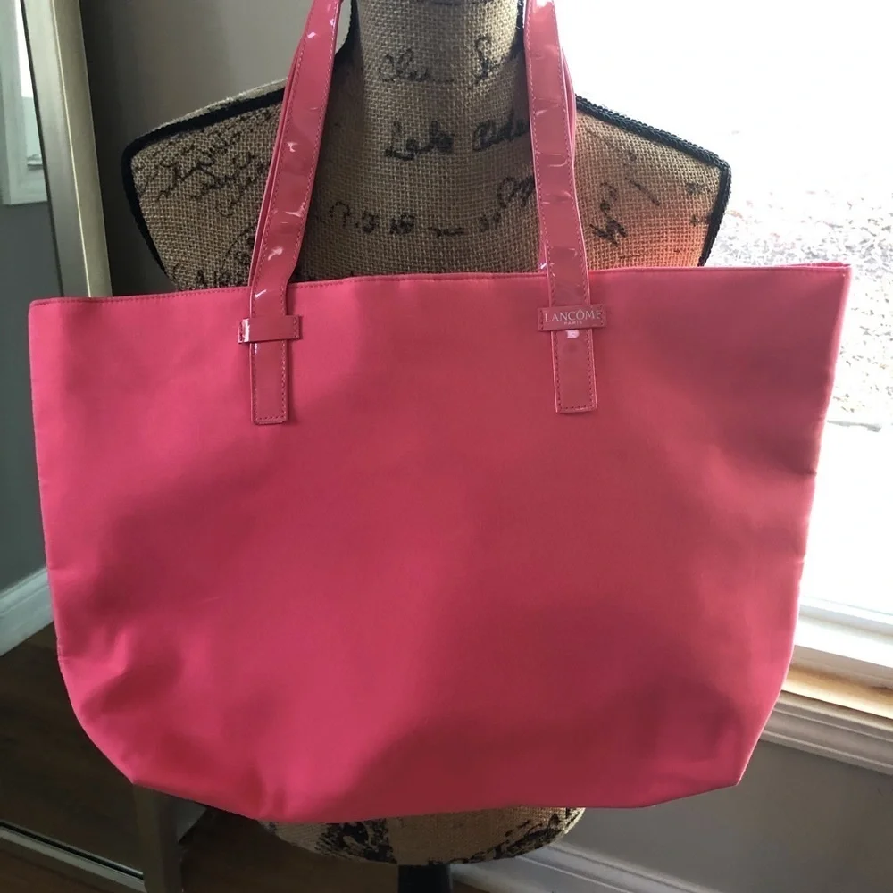 Lancôme tote coral
